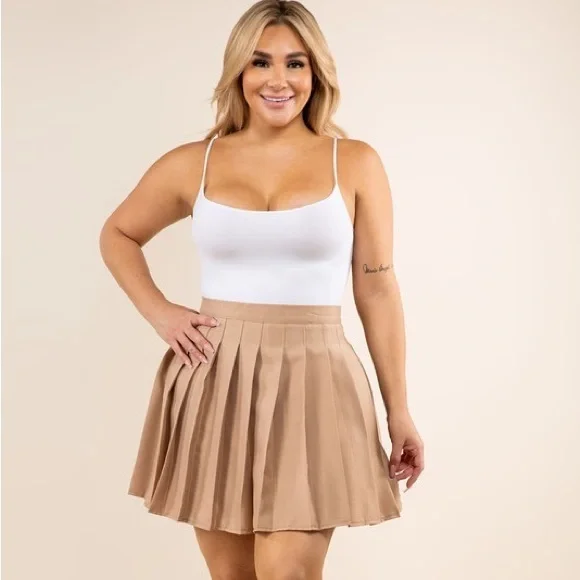 Linen Skirt Plus Size Khaki Skirt 01 Ladies Linen Skirts Women's